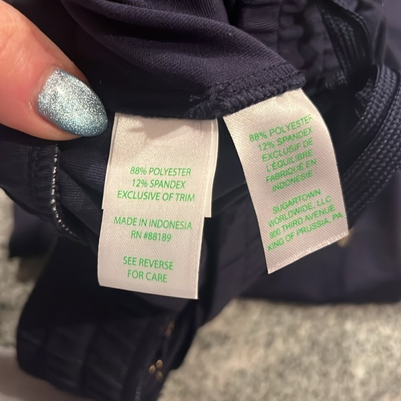 NWOT- Lilly Pulitzer- navy joggers - size S - Picture 6 of 6